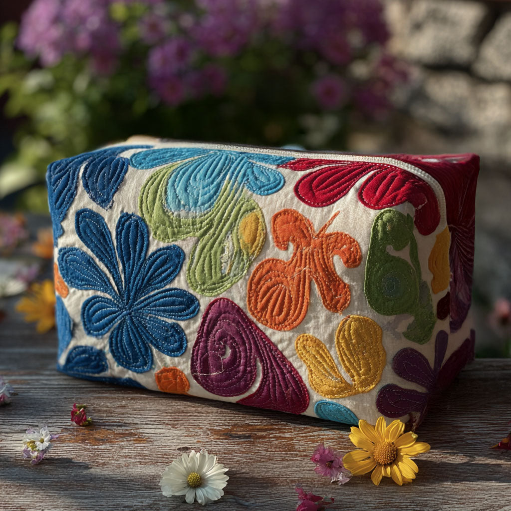 Harmonious Pattern Quilted Toiletry Bag