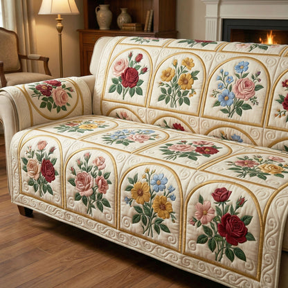 Pattern Spring Quilted Sofa Cover