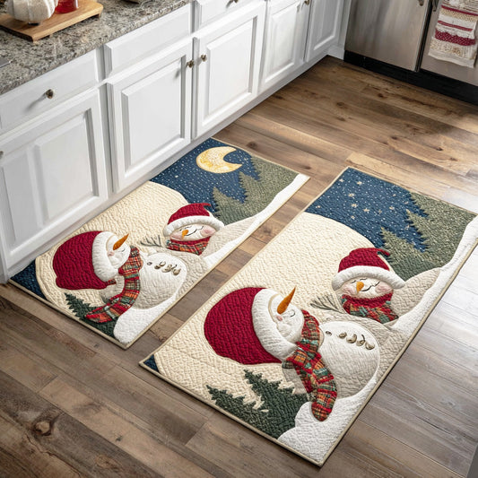 Snowy Winter Cheer 2-Piece Kitchen Mat Set