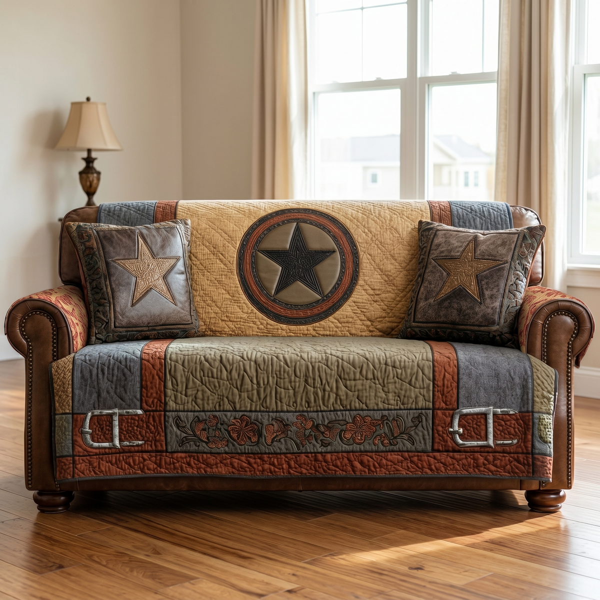 Texas Quilted Sofa Cover