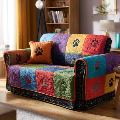 Pattern Winter Quilted Sofa Cover