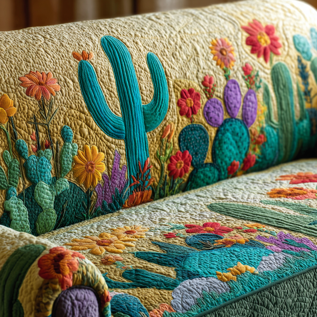 Sunset Quilted Sofa Cover