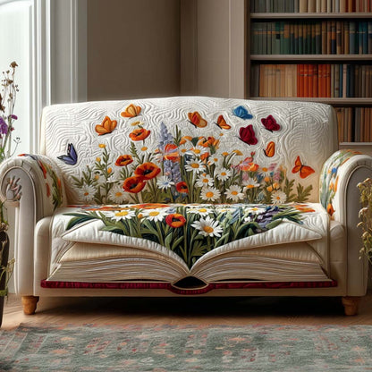 for Corner Reading Quilted Sofa Cover – Gussie