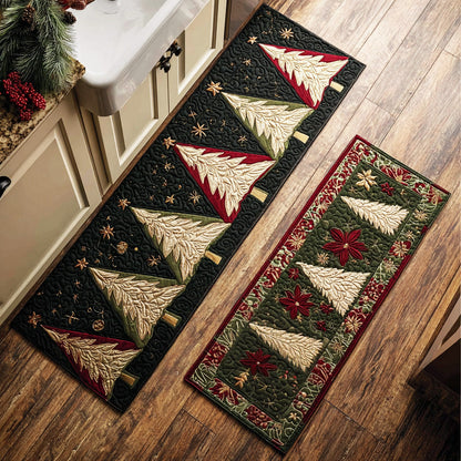 Snowy Trees 2-Piece Kitchen Mat Set – Haley