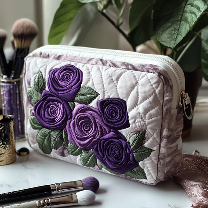 Elegant Florals Quilted Toiletry Bag