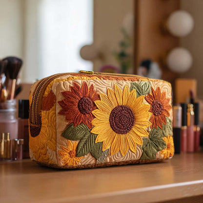 Cheerful Accents Quilted Toiletry Bag
