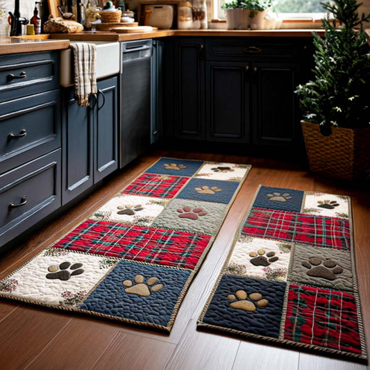 Paw Prints 2-Piece Kitchen Mat Set – Henley