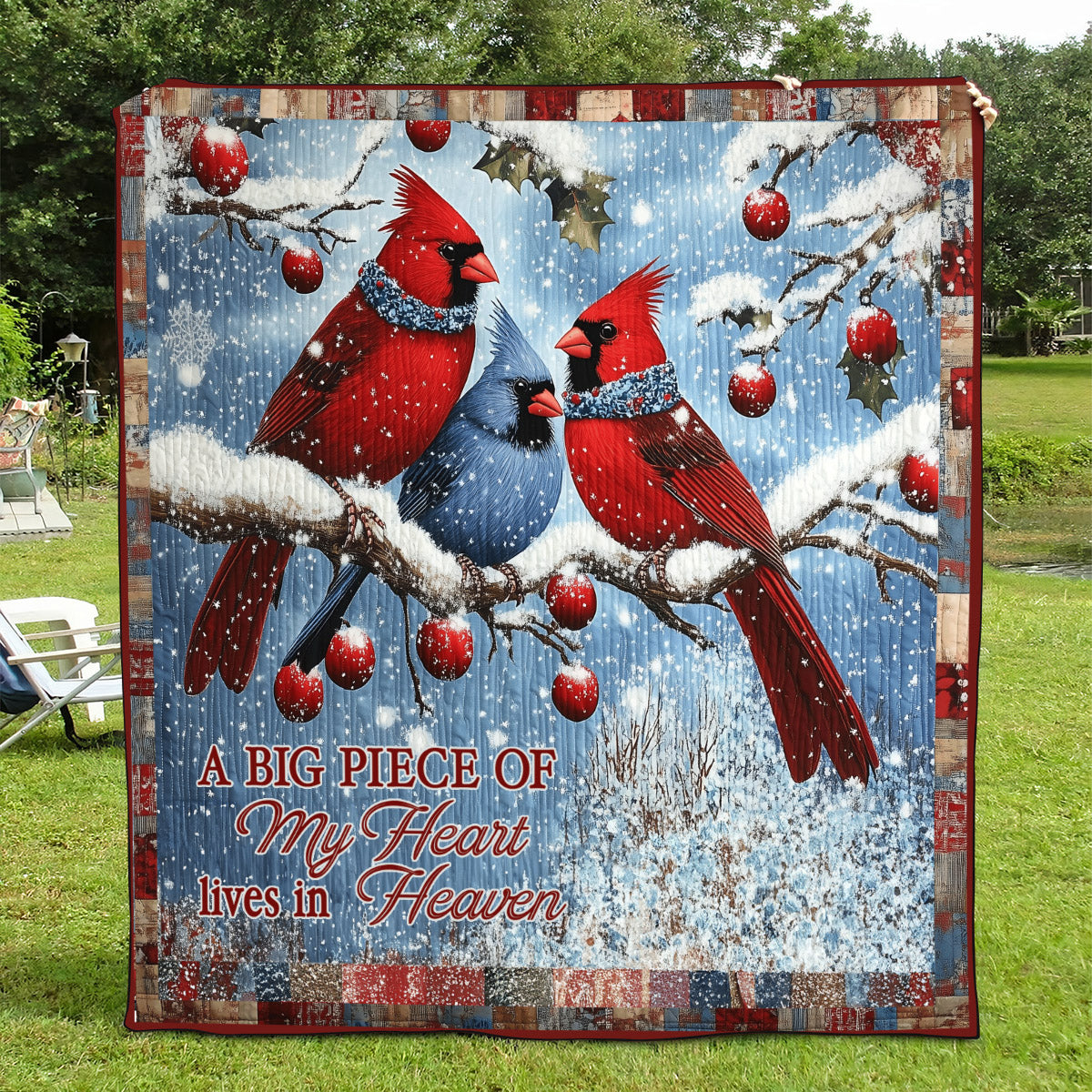 A Piece of My Heart Lives in Paradise Textile Wall Art – Herminia