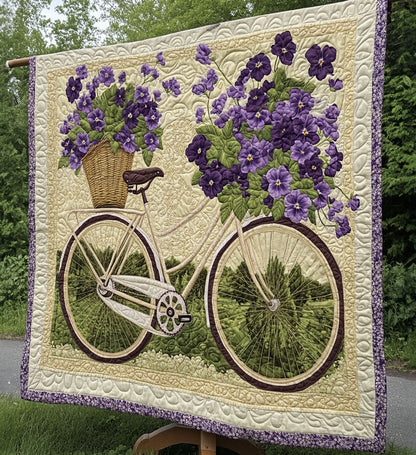 Bicycle Bouquet Textile Wall Art