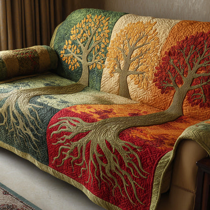 Tree of Life Quilted Sofa Cover – Imelda