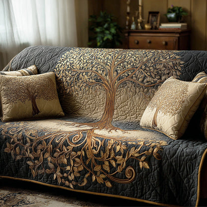 Tree of Life Quilted Sofa Cover – Imelda