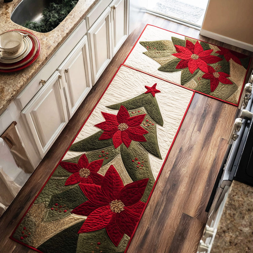 Snowy Winter 2-Piece Kitchen Mat Set – Jaelyn