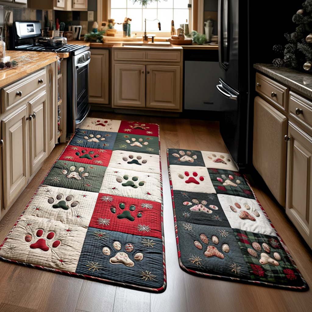 Paw Prints 2-Piece Kitchen Mat Set – Janiya