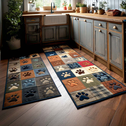 Paw Prints 2-Piece Kitchen Mat Set – Jazlyn