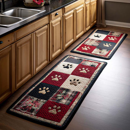 Cozy Paw Prints 2-Piece Kitchen Mat Set – Jessa