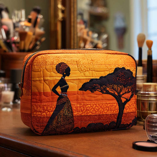 Desert Print Quilted Toiletry Bag
