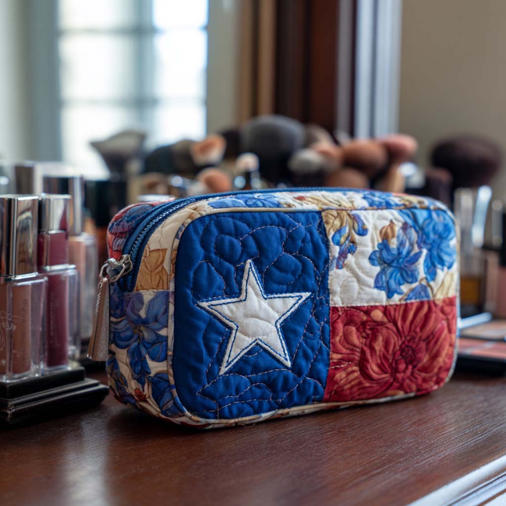 Lonely Star Quilted Toiletry Bag