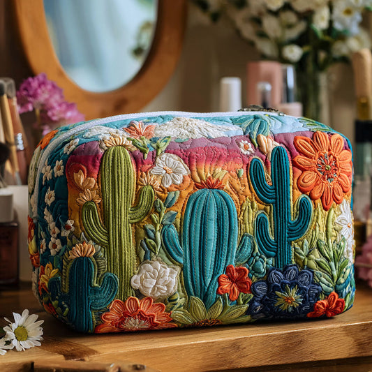 Cheerful Quilted Toiletry Bag