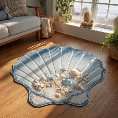 Coral Breeze Shaped Area Rug