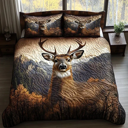 Woodland Animals Quilted Bedding Set - Design E