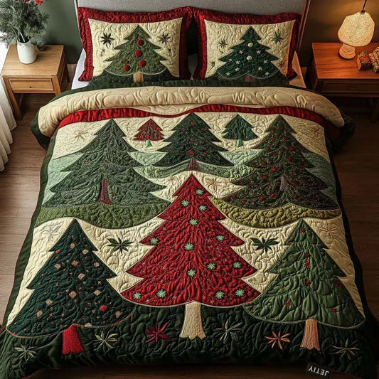 Joyful Forest 3-Piece Quilted Bedding Set