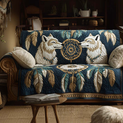 Decorative Pattern Quilted Sofa Cover – Julieta