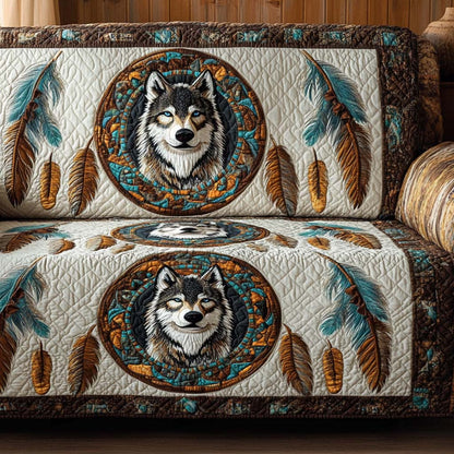 Decorative Pattern Quilted Sofa Cover – Julieta