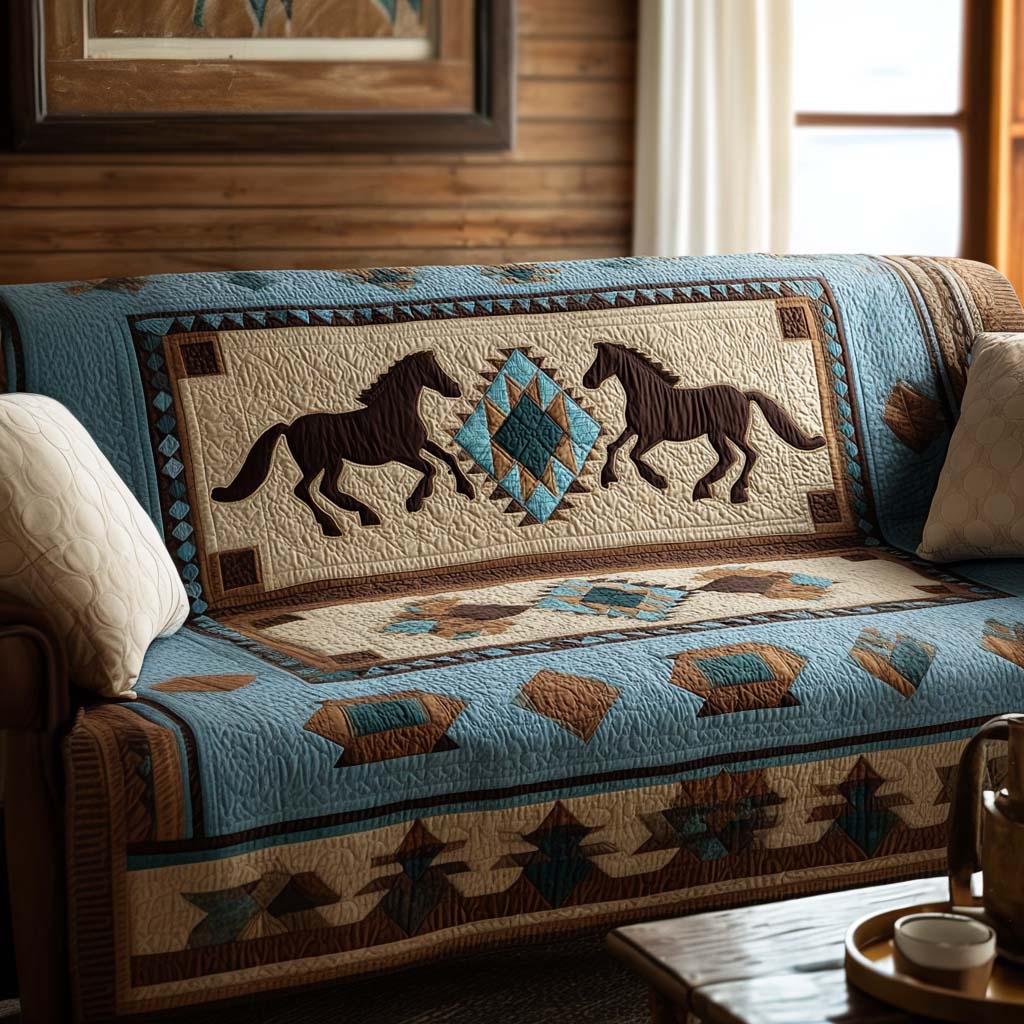 Decorative Pattern Quilted Sofa Cover – Julieta