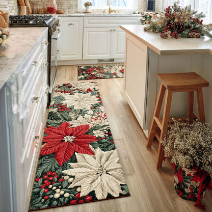 Carmine Plaid 2-Piece Kitchen Mat Set