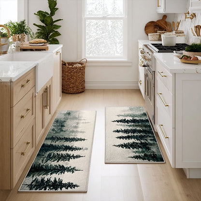 Woodland Stream 2-Piece Kitchen Mat Set – Karina