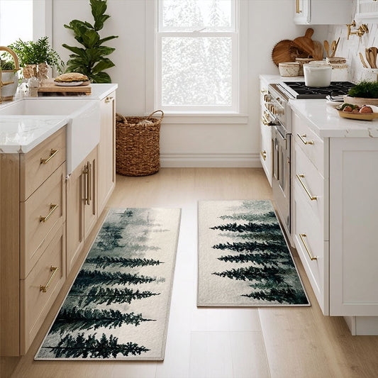 Woodland Stream 2-Piece Kitchen Mat Set – Karina