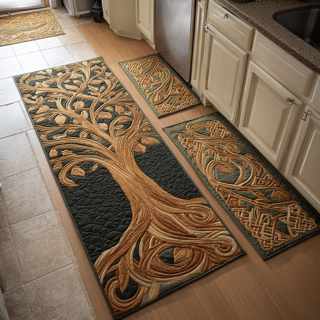 Carrots in Warm Light 2-Piece Kitchen Mat Set