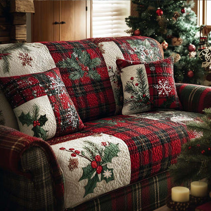 Diamonds Quilted Sofa Cover