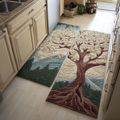 Decorative Branches 2-Piece Kitchen Mat Set