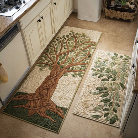 Decorative Carrots 2-Piece Kitchen Mat Set