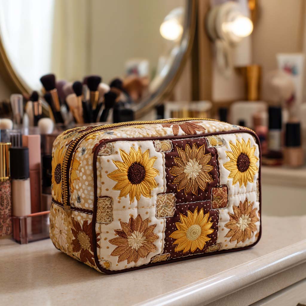 Radiant Sun Quilted Toiletry Bag