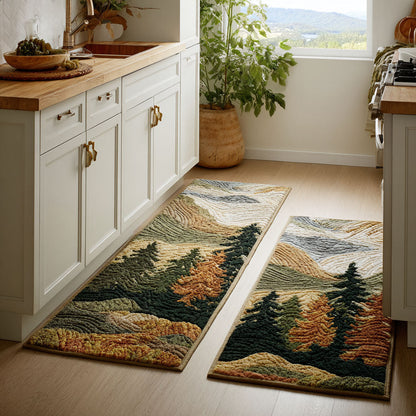 Calm Peaks 2-Piece Kitchen Mat Set