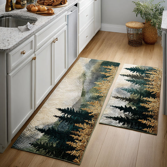 Forest Valley 2-Piece Kitchen Mat Set