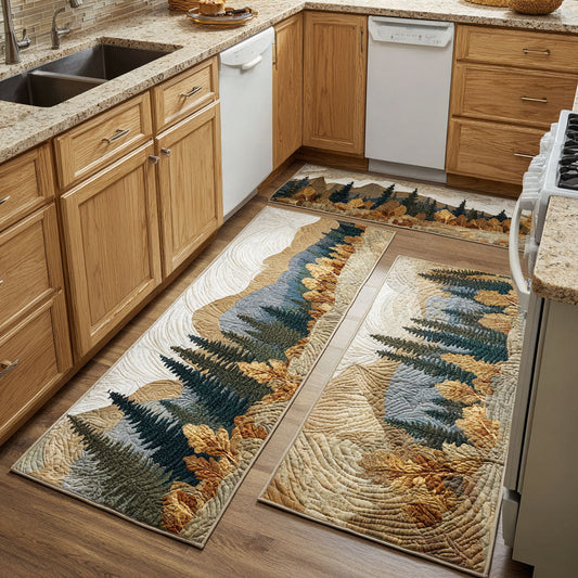 Natural Landscape 2-Piece Kitchen Mat Set