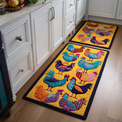 Country Chicken 2-Piece Kitchen Mat Set