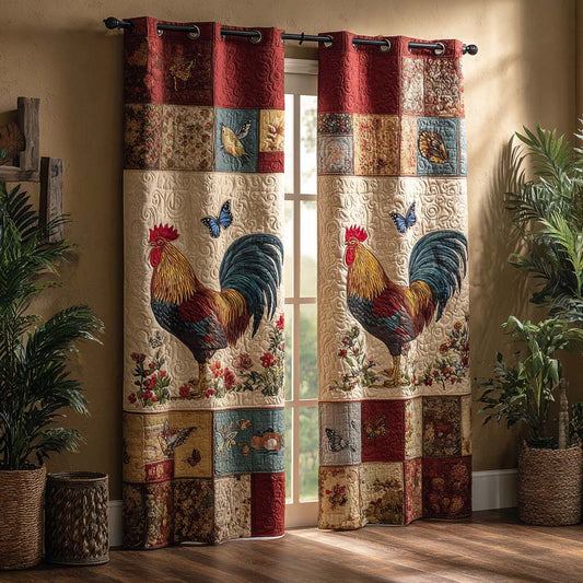 Farm Hens Quilted Curtains