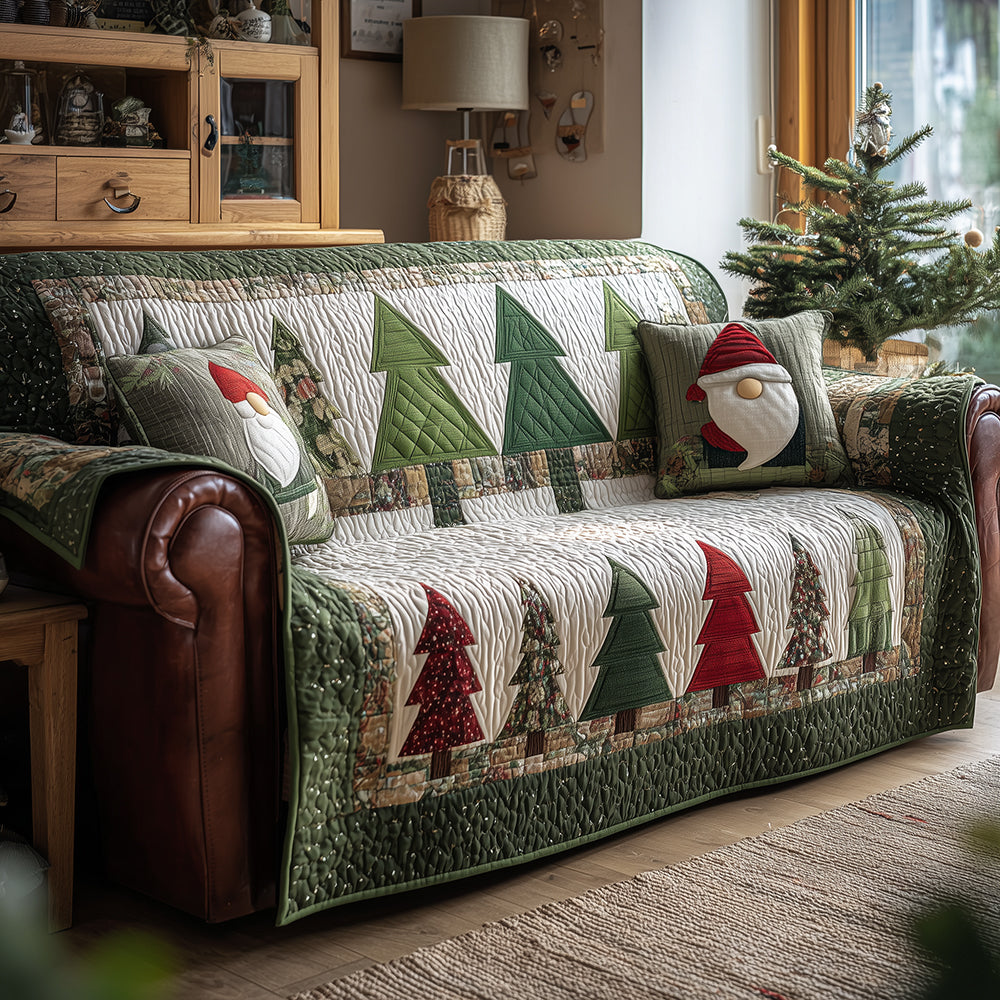 Pine D Winter Quilted Sofa Cover