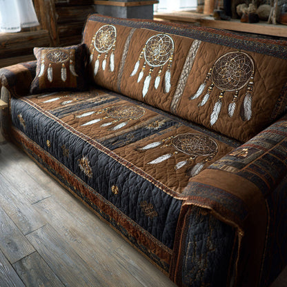 Tribal Night Quilted Sofa Cover