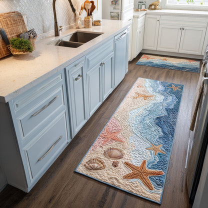 Ocean Waves 2-Piece Kitchen Mat Set – Lilian