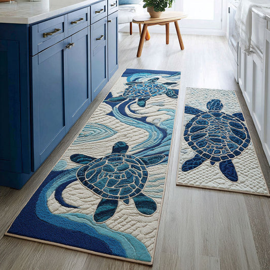 Sea Turtle 2-Piece Kitchen Mat Set – Lilliana