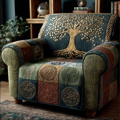 Landscape Forest Serene Quilted Sofa Cover – Lilyana