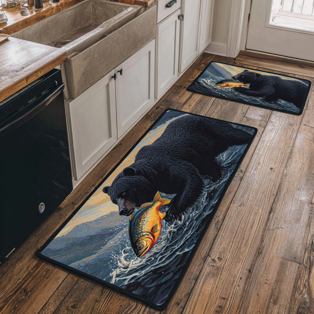 Woodland Stream 2-Piece Kitchen Mat Set – Logan