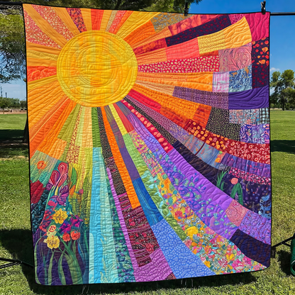 Radiant Sun Quilted Blanket