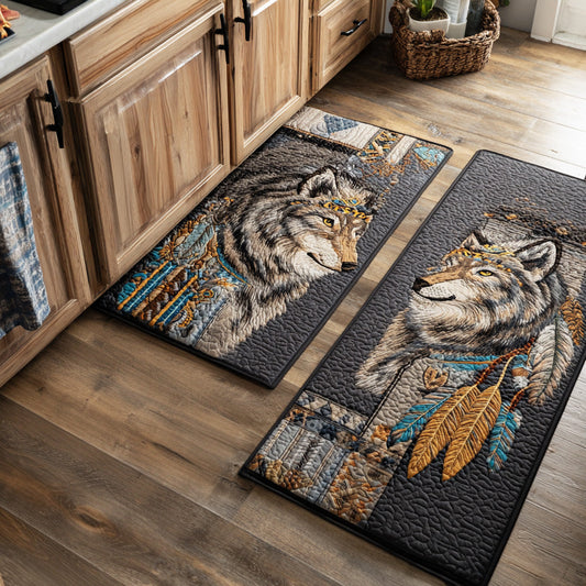 Wolf & Moon 2-Piece Kitchen Mat Set