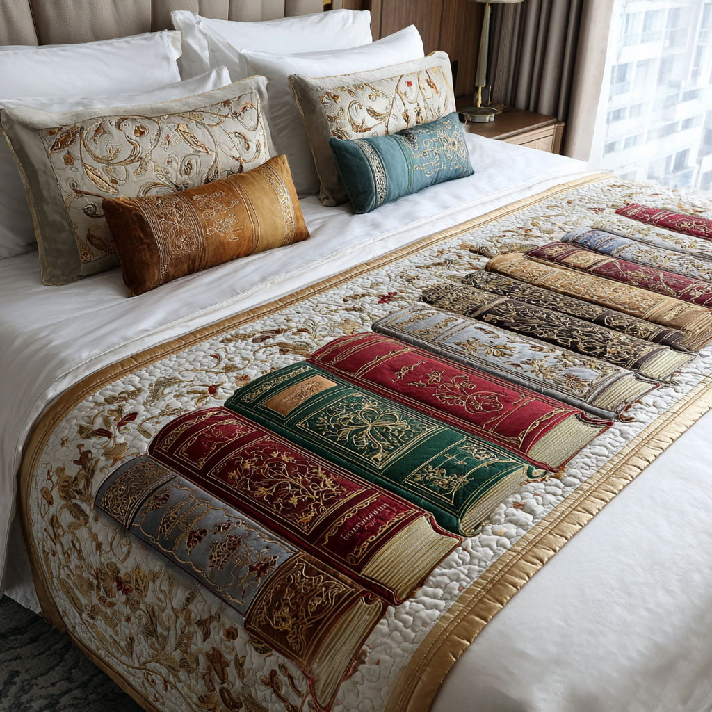 Elegant Bloom Quilted Bed Runner